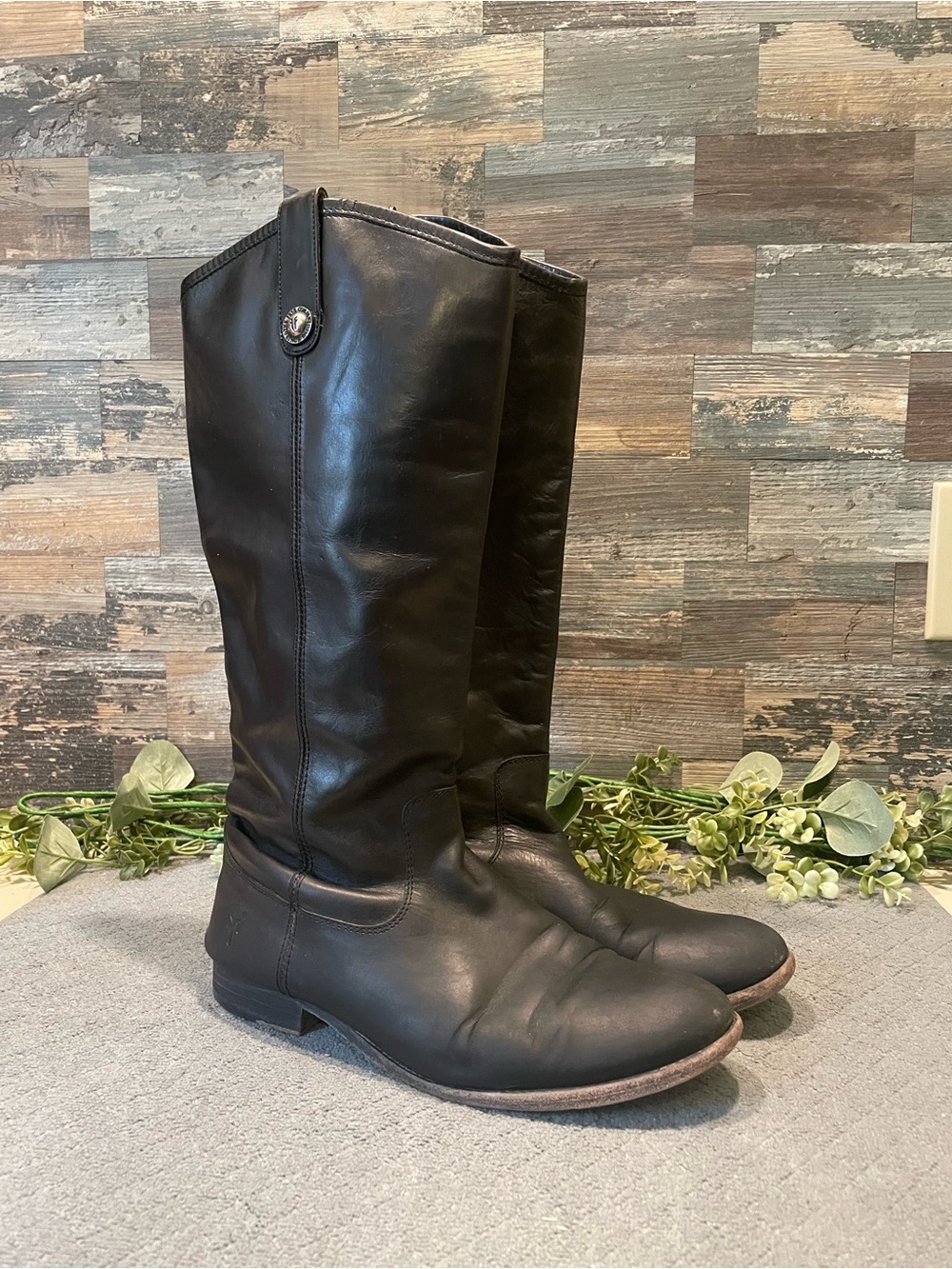 Frye Melissa Button Pull On Riding Boot Size 8.5 Women's